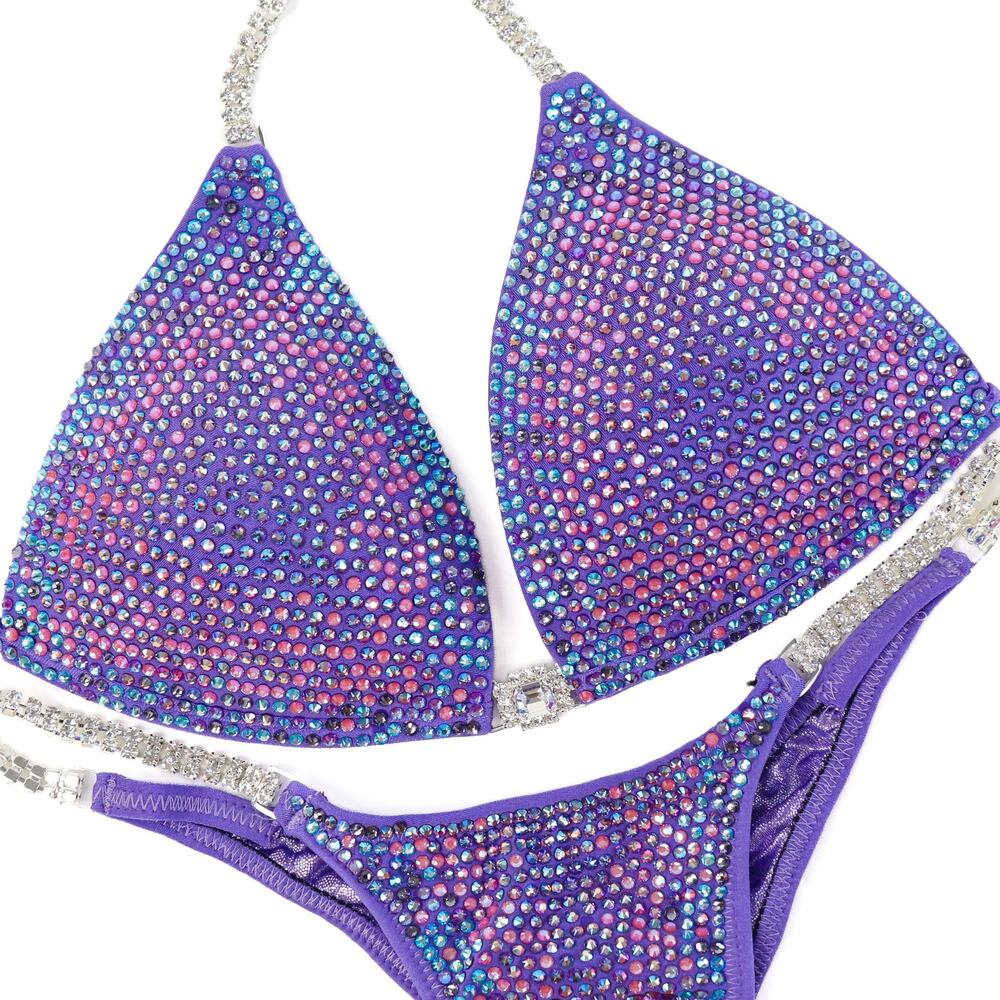 Lilac Competition Suit. Medium Molded/Pro.